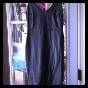 Black leather  like bodycon dress